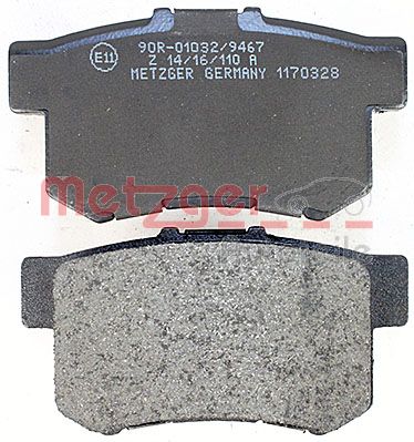METZGER 1170328 Bremsbelagsatz, Scheibenbremse
